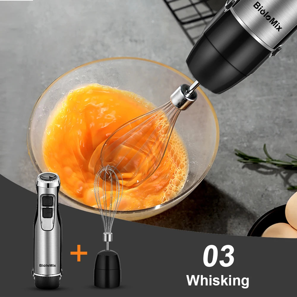 Biolomix 4 In 1 1200W Immersion Hand Blender With Chopper