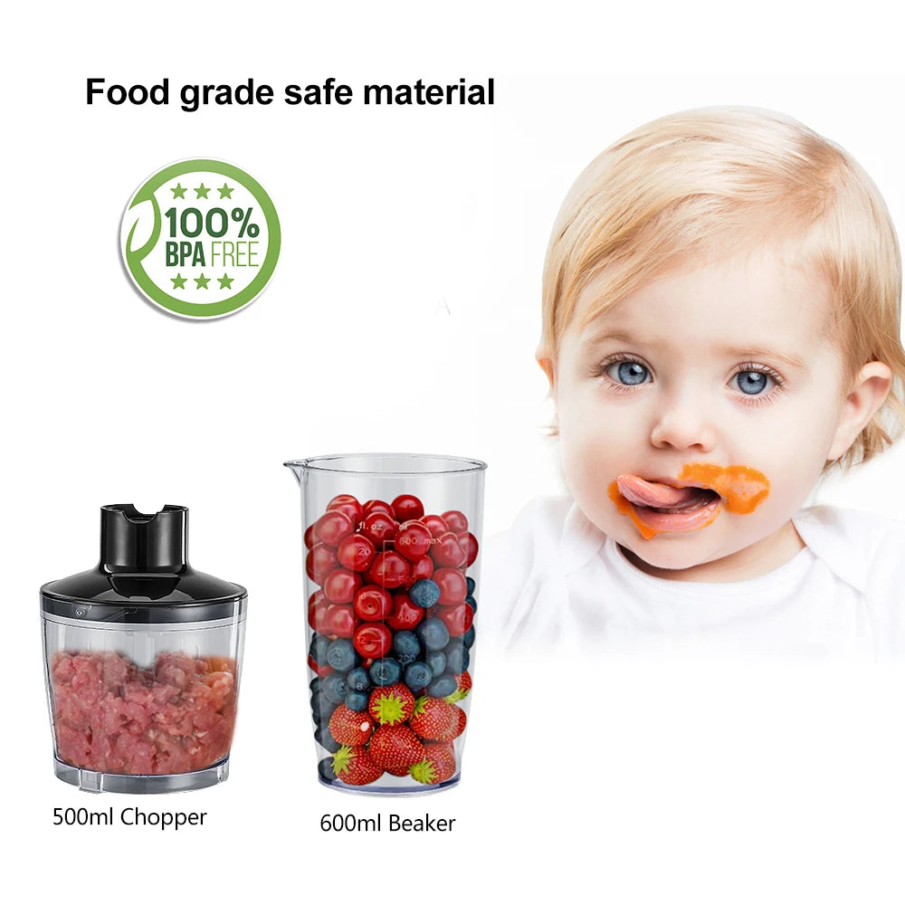 Biolomix 4 In 1 1200W Immersion Hand Blender With Chopper