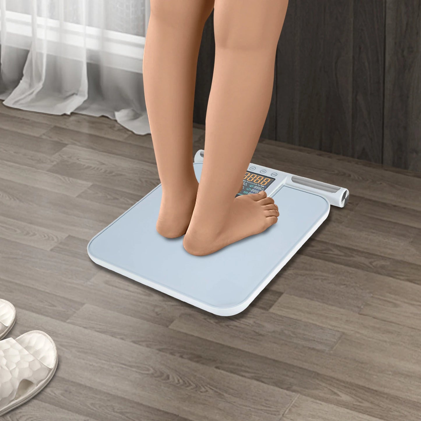 Eight-Electrode Intelligent Body Fat Scale Bluetooth BMI Tracking Portable