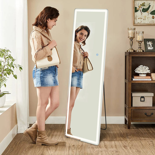 JHK Full Length Mirror with Aluminum Alloy Frame Living Room
