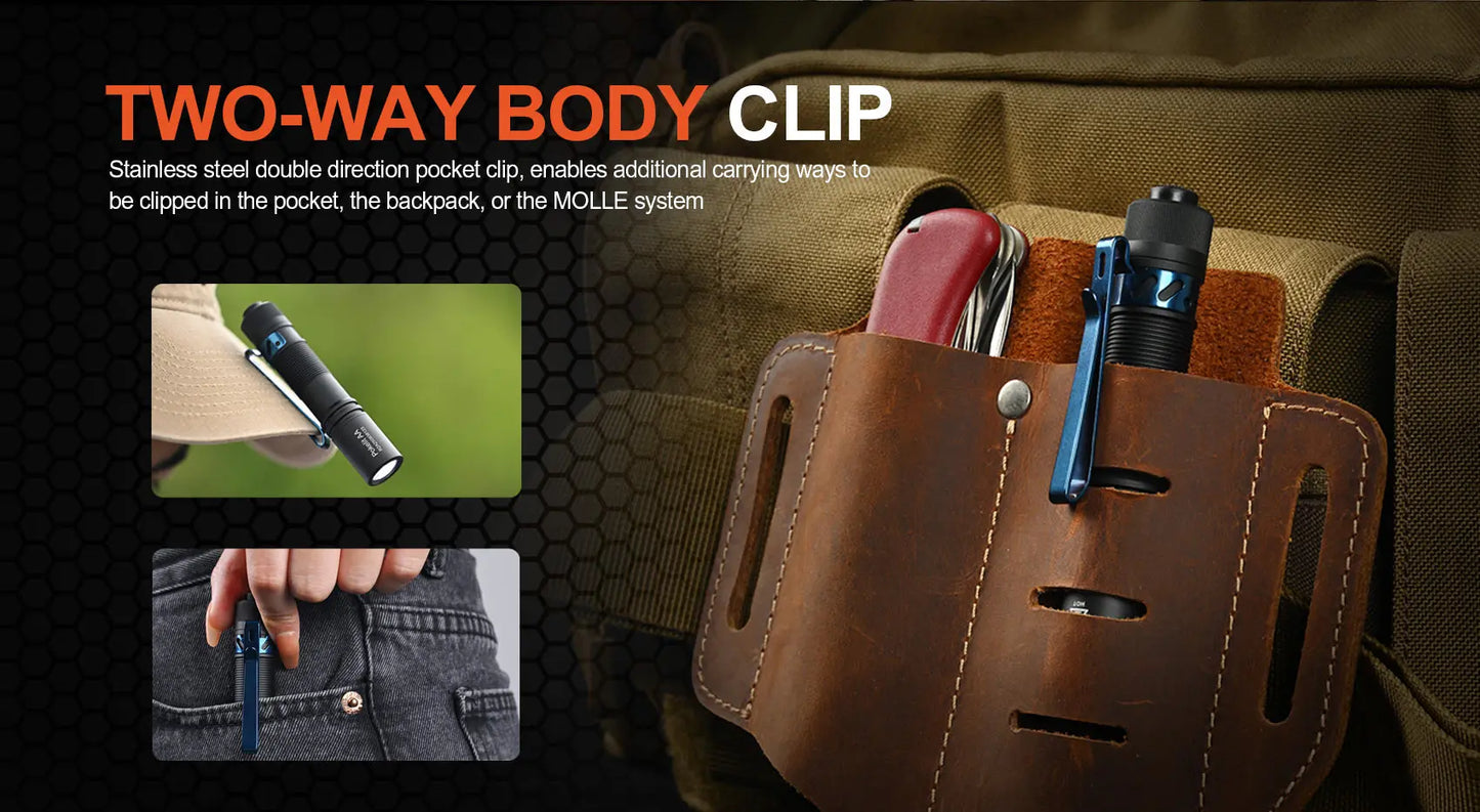 ACEBEAM Pokelit AA EDC Flashlight 1000 Lumens High CRI90 USB-C Rechargeable IP68 Small Pocket LED Flashlight for Everyday Carry