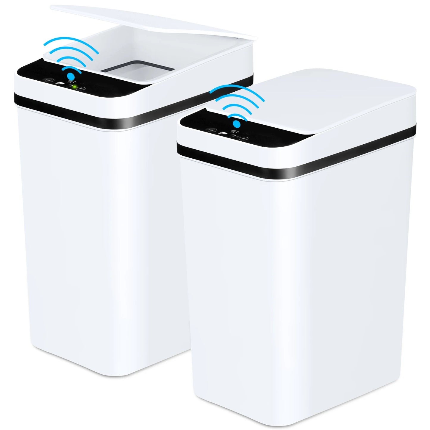 CN Guangdong 2-Pack Touchless Motion Sensor Trash Cans With Lid