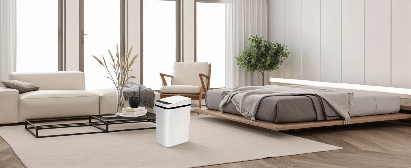 CN Guangdong 2-Pack Touchless Motion Sensor Trash Cans With Lid