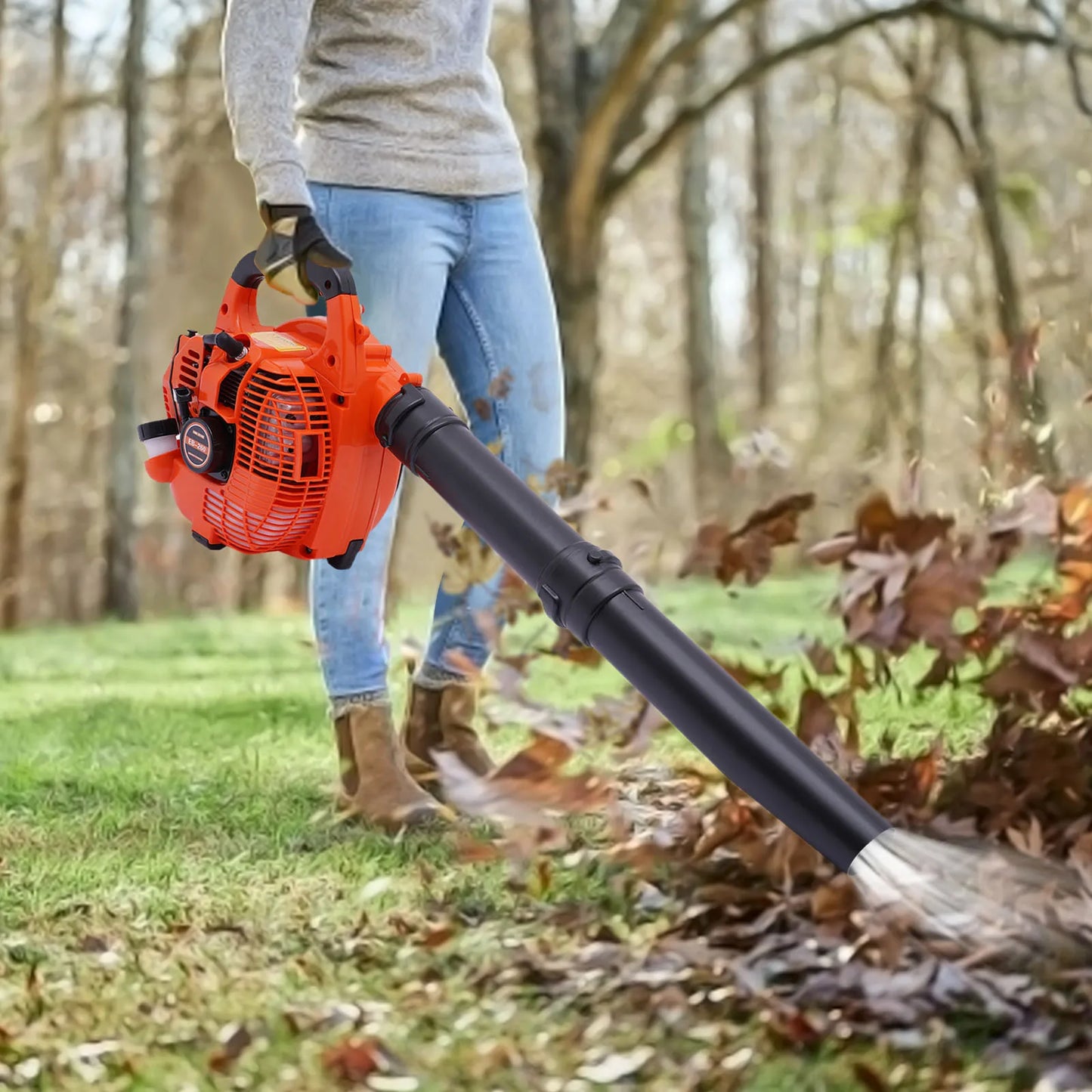 Hign-concerned Gas Leaf Blower 25cc 2 Stroke Commercial Handheld