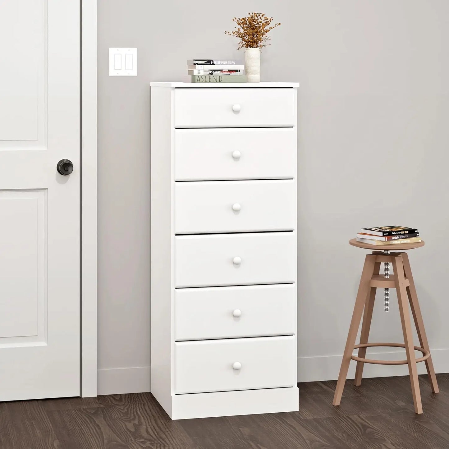 XMSJ Astrid 6 Drawer Dresser For Bedroom Ample Storage