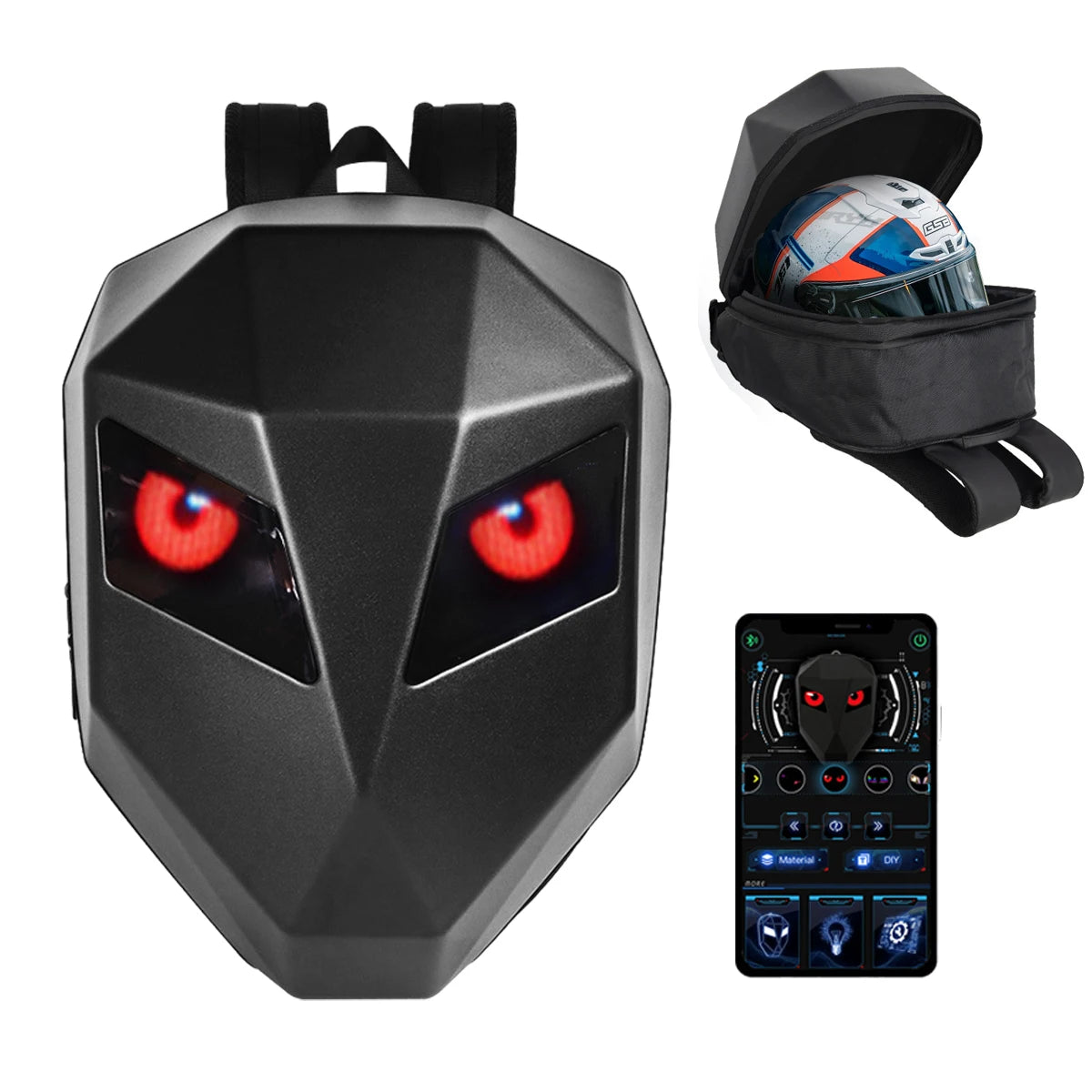 Hign-Concerned LED Screen Motorcycle Backpack for Helmets