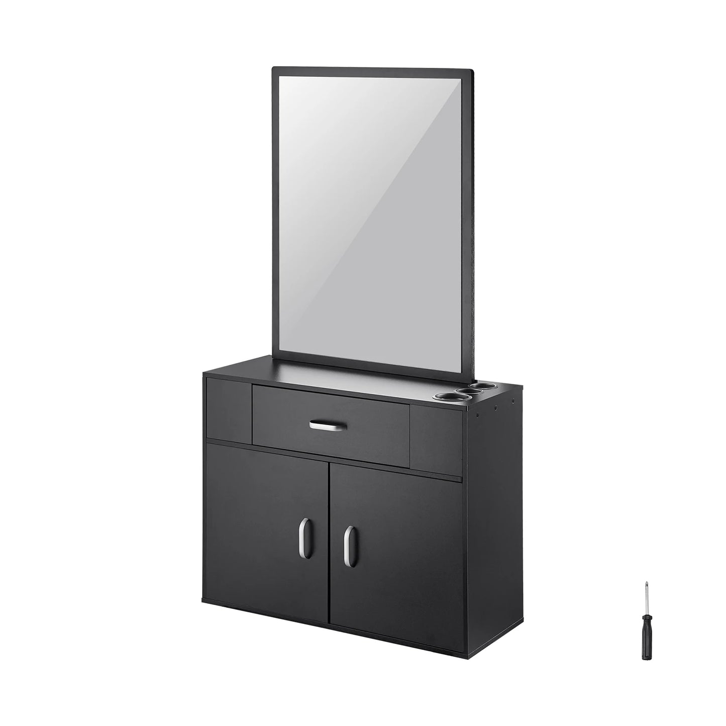 SucceBuy Salon Organizer Wall Hanging Unit With 3 Holders