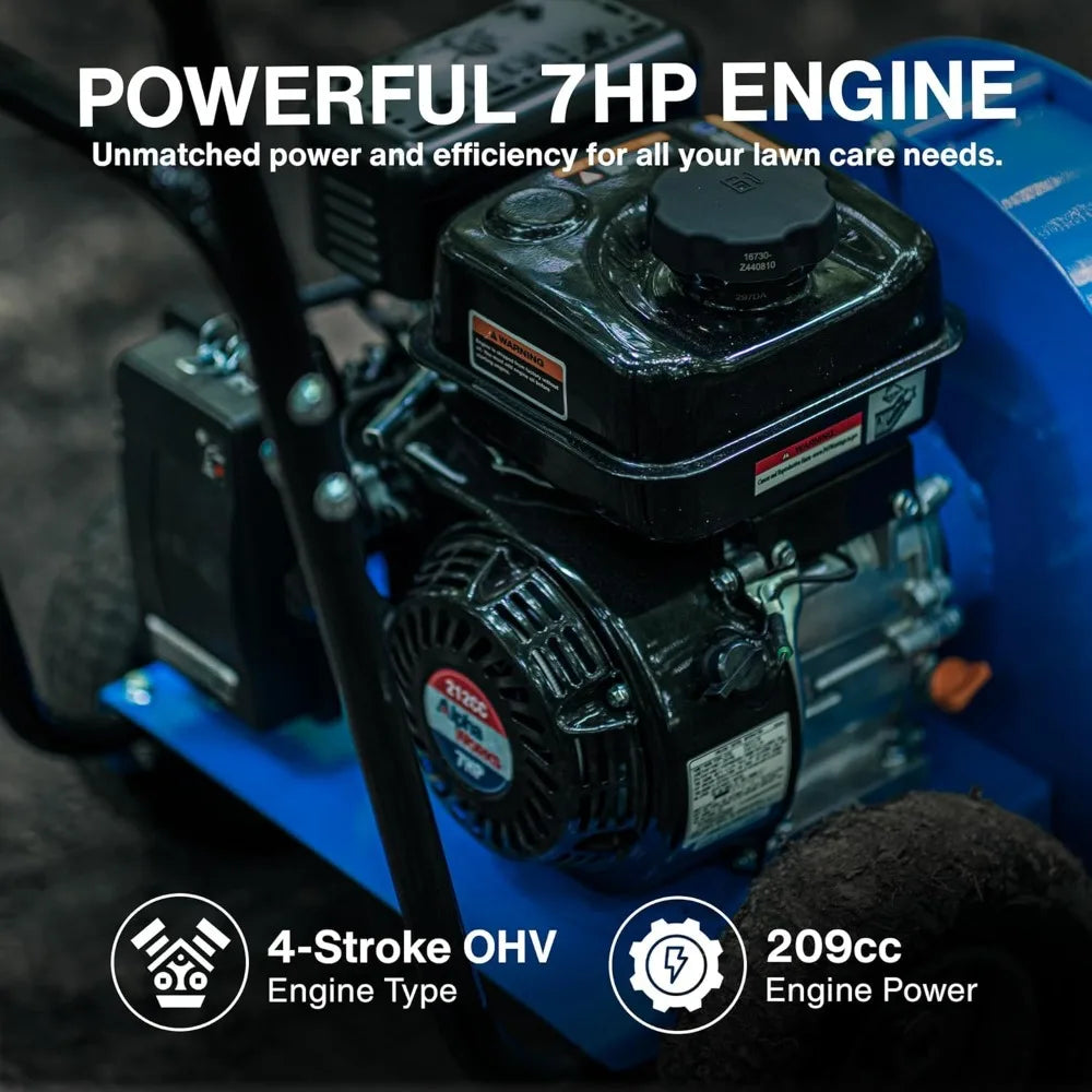 Leaf Blower Wheeled Walk Behind Jet Sweep 7HP 4 Stroke