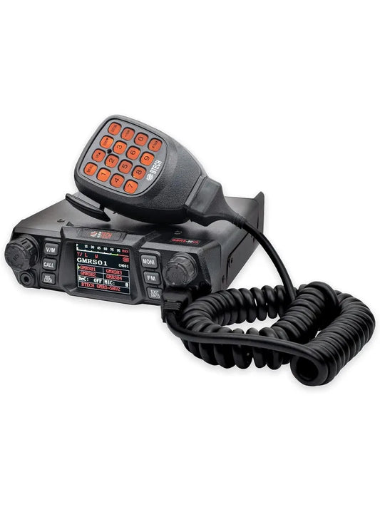 BTECH GMRS-50V2 50W 256 Fully Customizable Channels Mobile GMRS Two-Way Radio. Repeater Compatible, Dual Band Scanning (VHF/UHF)