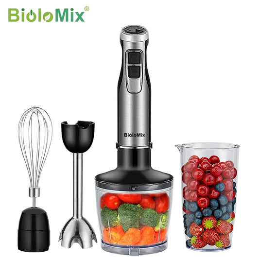 Biolomix 4 In 1 1200W Immersion Hand Blender With Chopper