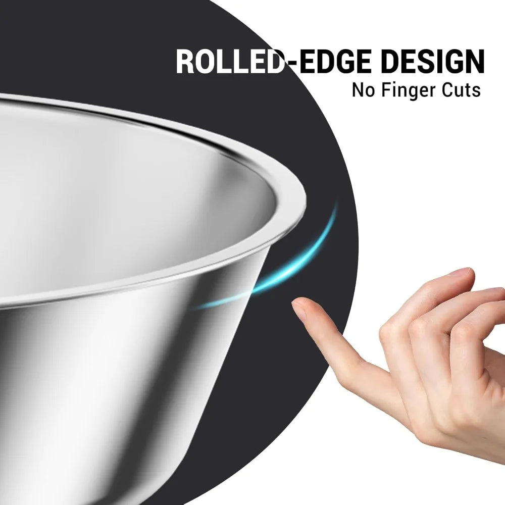 Hot-Sell! Round Chafing Dishes for Buffet 5 Qt,High Grade Chafing Dish Buffet Set, Full Size Pan,Rolled-Edge Design Food Warmers