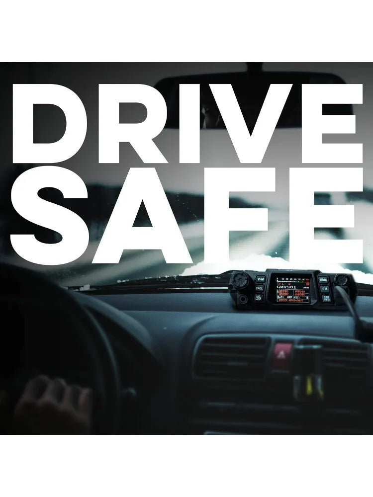 BTECH GMRS-50V2 50W 256 Fully Customizable Channels Mobile GMRS Two-Way Radio. Repeater Compatible, Dual Band Scanning (VHF/UHF)