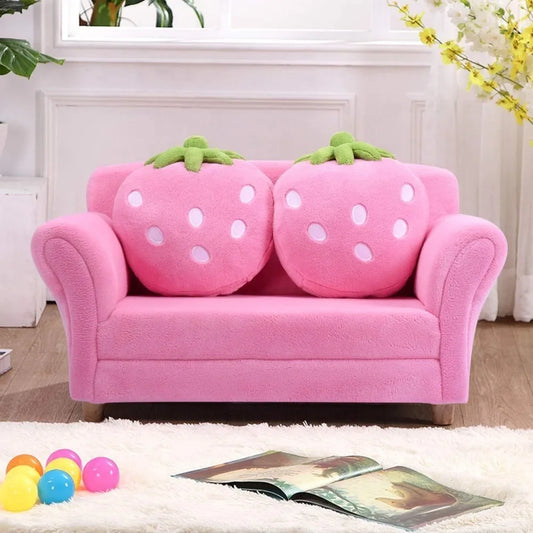 Combination Kids Double Seat Sofa With Soft Pillows